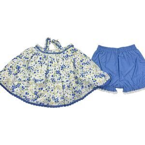 NWT Well Dressed Wolf Blue Floral Josephine Tunic Set